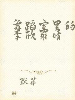 舞蹈室里的景色李欣罗晴