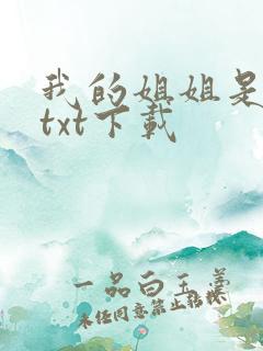 我的姐姐是美女txt下载