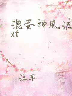 混蛋神风流史txt