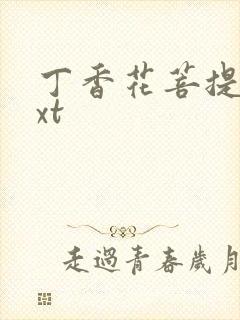 丁香花菩提树txt