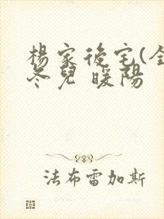 杨家后宅(全)冬儿 暖阳