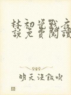 林初瓷战夜擎小说免费阅读