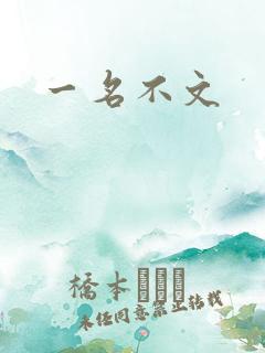 一名不文