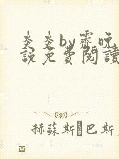 炎炎by霁晚小说免费阅读全文