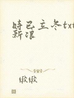 时已立冬txt新浪