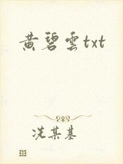黄碧云txt