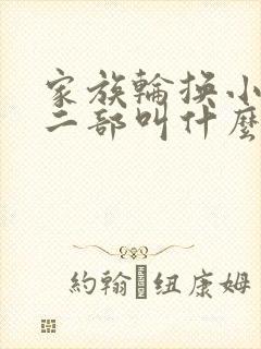 家族轮换小说第二部叫什么名字