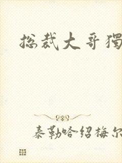 总裁大哥独宠妻