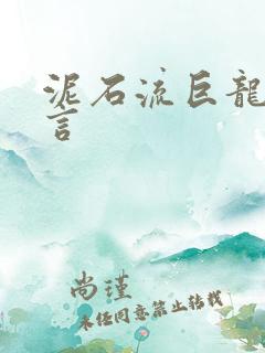 泥石流巨龙系谣言