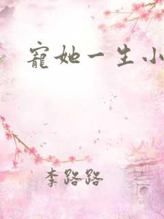宠她一生小说