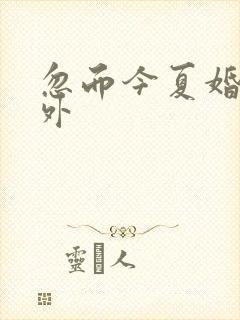 忽而今夏婚后番外