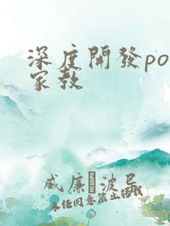 深度开发pop家教