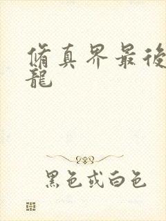 修真界最后一条龙