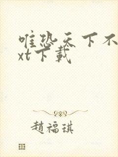 唯恐天下不乱txt下载