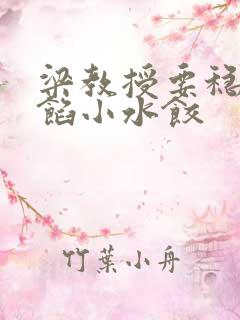 梁教授要稳住肉馅小水饺