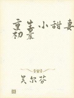 重生小甜妻 慕初晨