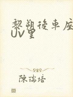 黎朔后车座上SUV里