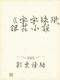 《字字珠玑》金银花小说