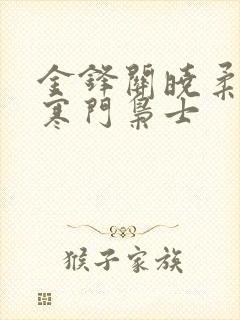 金锋关晓柔小说寒门枭士