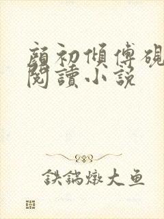 颜初倾傅砚免费阅读小说