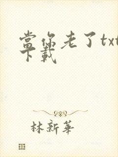 当你老了txt下载