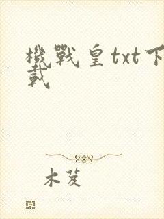 机战皇txt下载