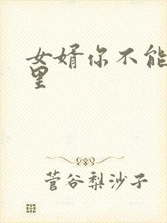 女婿你不能谢在里