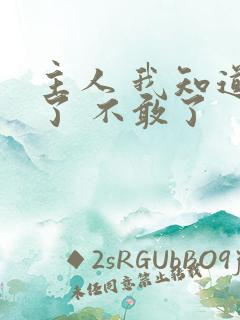 主人 我知道错了 不敢了