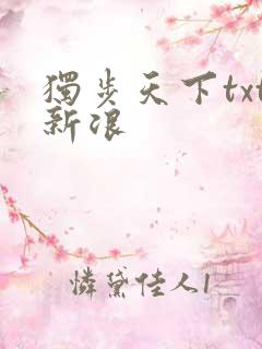 独步天下txt新浪