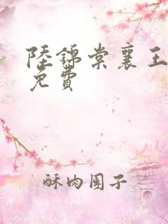 陆锦棠襄王全文免费