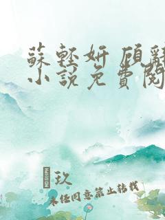 苏轻妍 顾辞笙小说免费阅读