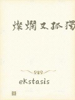 灿烂又孤独的神