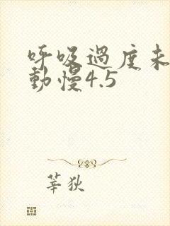 呼吸过度未增减动慢4.5