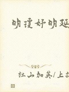 明琼妤明延小说