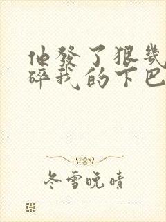 他发了狠几乎捏碎我的下巴