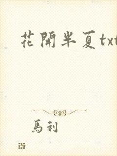 花开半夏txt