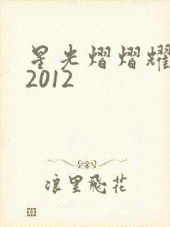 星光熠熠耀保良2012