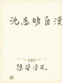 沈志明自渎事件