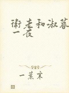 卫老和淑蓉销魂一夜