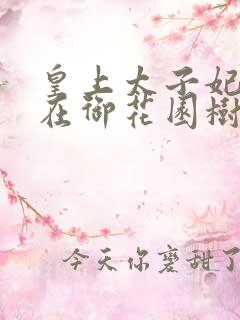 皇上太子妃沈音在御花园树上