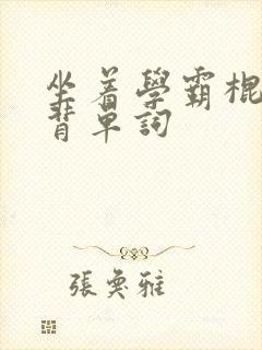 坐着学霸棍子上背单词