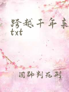 跨越千年来爱你txt