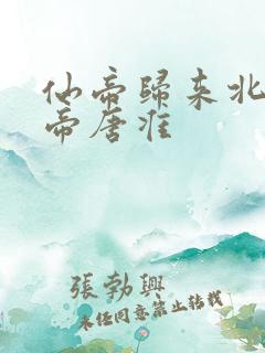 仙帝归来北斗仙帝唐准