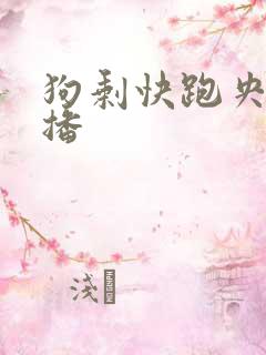 狗剩快跑央八首播