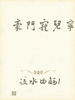 豪门宠儿宁可儿