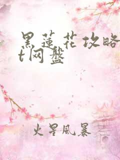 黑莲花攻略txt网盘