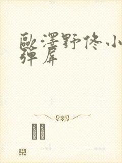 欧泽野佟小曼无弹屏