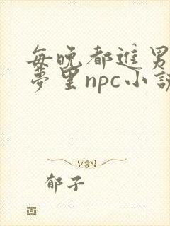 每晚都进男神的梦里npc小说