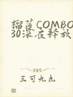 榴莲COMBO30深夜释放自己