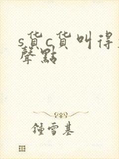 s货c货叫得大声点